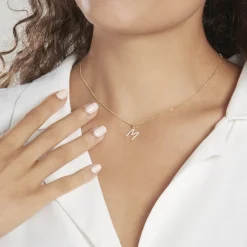 Pendentif Klementine Or Jaune Oxyde De Zirconium