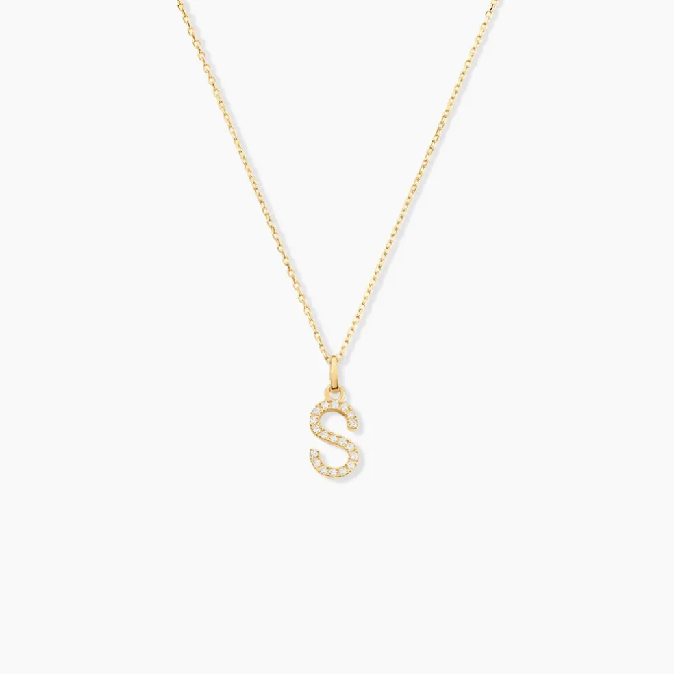 Pendentif Klementine Or Jaune Oxyde De Zirconium