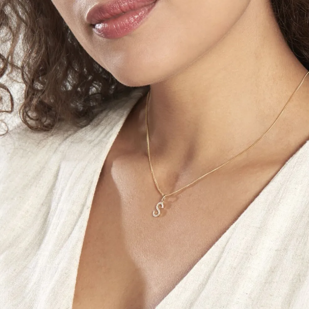 Pendentif Klementine Or Jaune Oxyde De Zirconium