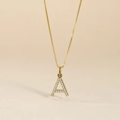 Pendentif Klementine Or Jaune Oxyde De Zirconium