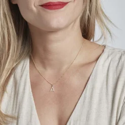 Pendentif Klementine Or Jaune Oxyde De Zirconium