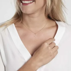 Pendentif Klementine Or Jaune Oxyde De Zirconium