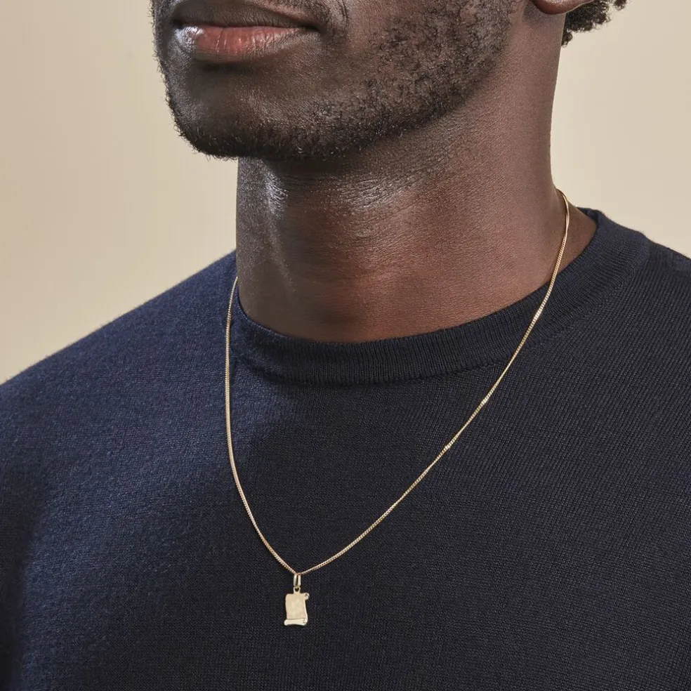 Pendentif Lamie Zodiaque Parchemin Or Jaune