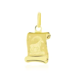 Pendentif Lamie Zodiaque Parchemin Or Jaune