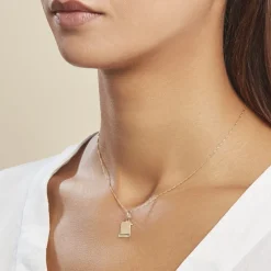 Pendentif Lamie Zodiaque Parchemin Or Jaune