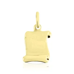 Pendentif Lamie Zodiaque Parchemin Or Jaune