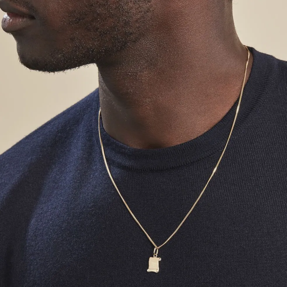 Pendentif Lamie Zodiaque Parchemin Or Jaune