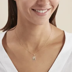 Pendentif Lamie Zodiaque Parchemin Or Jaune