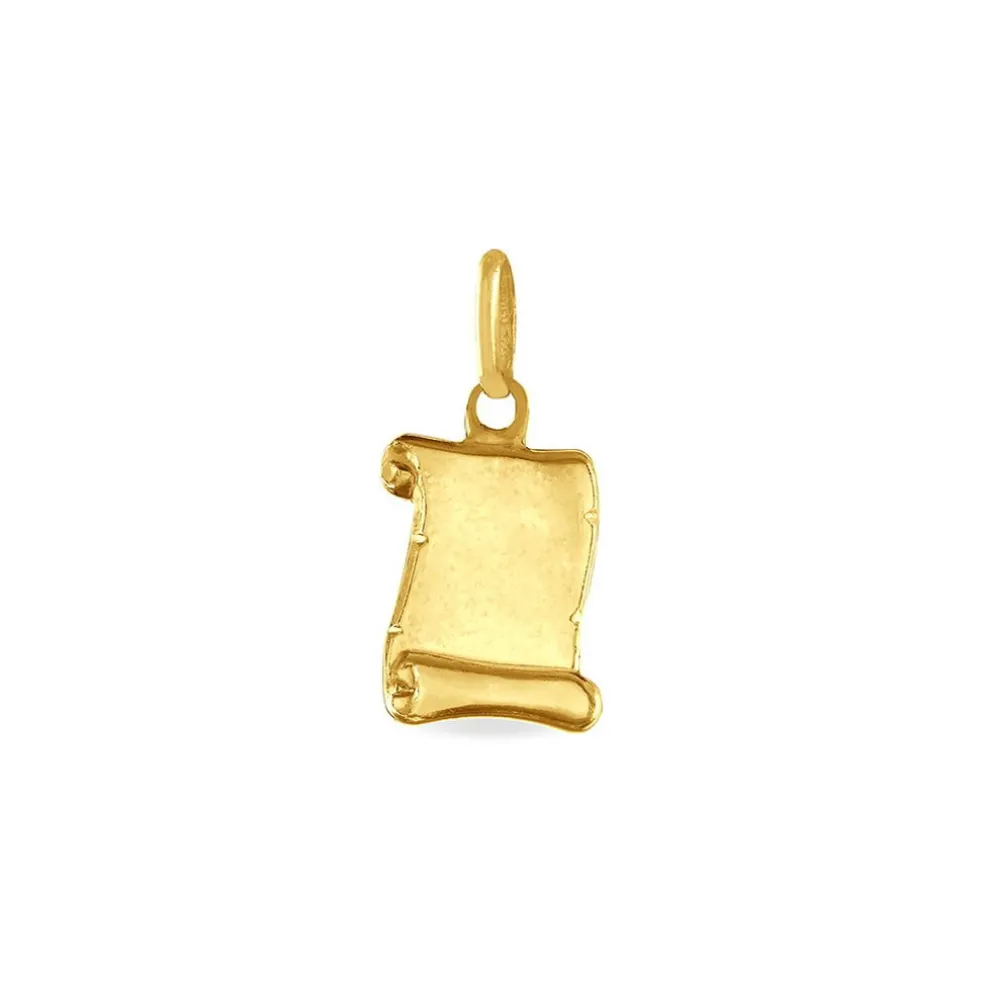 Pendentif Lamie Zodiaque Parchemin Or Jaune