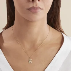 Pendentif Lamie Zodiaque Parchemin Or Jaune