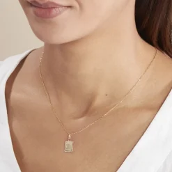 Pendentif Lamie Zodiaque Parchemin Or Jaune