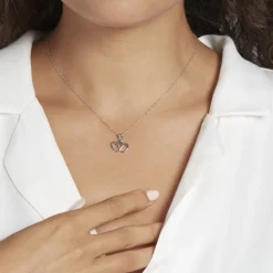 Pendentif Lehinaae Argent Blanc