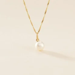 Pendentif Lenonie Or Jaune Perle De Culture