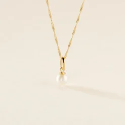 Pendentif Lenonie Or Jaune Perle De Culture