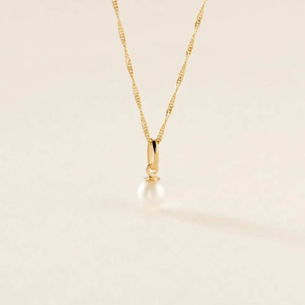 Pendentif Lenonie Or Jaune Perle De Culture