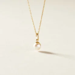 Pendentif Lenonie Or Jaune Perle De Culture