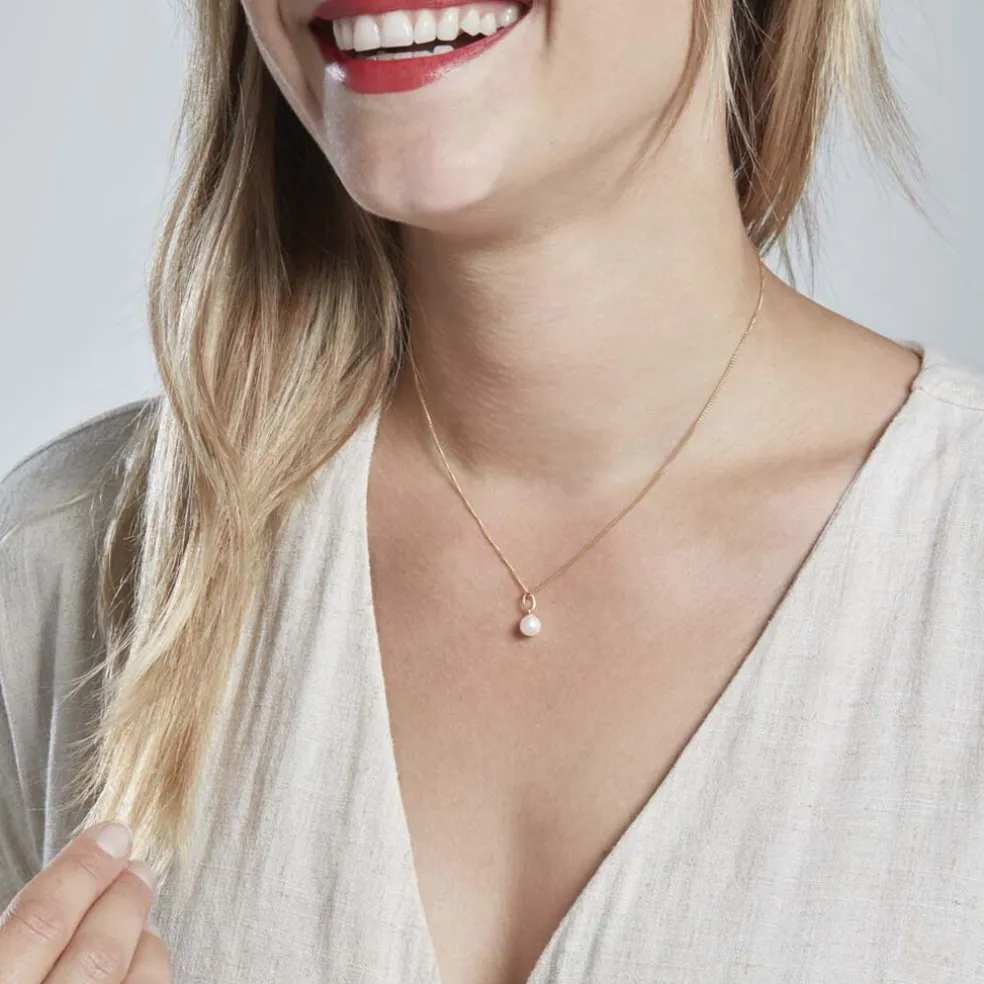 Pendentif Lenonie Or Jaune Perle De Culture