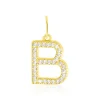 Pendentif Lettre B Or Jaune Oxyde