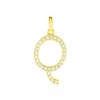 Pendentif Lettre Q Or Jaune Oxyde