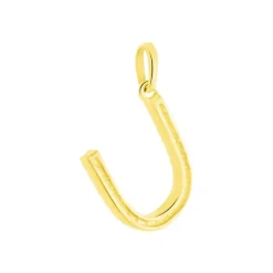 Pendentif Lettre U Or Jaune Oxyde