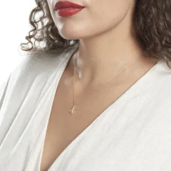 Pendentif Lettre X Or Jaune Oxyde