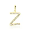 Pendentif Lettre Z Or Jaune Oxyde