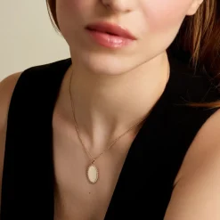 Pendentif Linette Plaque Or Doré