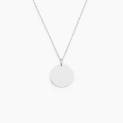 Pendentif Lisa Or Blanc