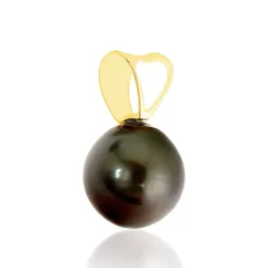 Pendentif Louizon Or Jaune Perle De Culture De Tahiti