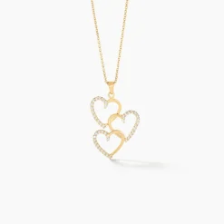 Pendentif Lovely Or Jaune Oxyde De Zirconium