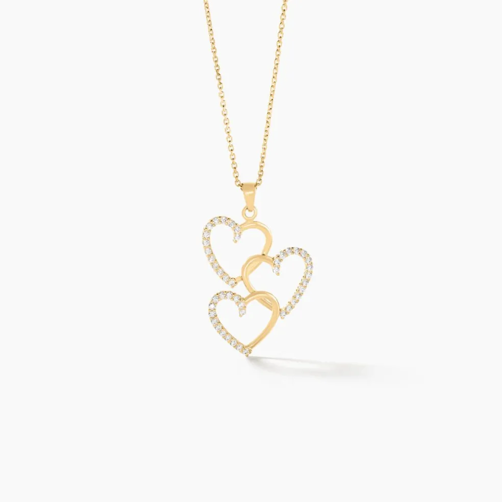 Pendentif Lovely Or Jaune Oxyde De Zirconium