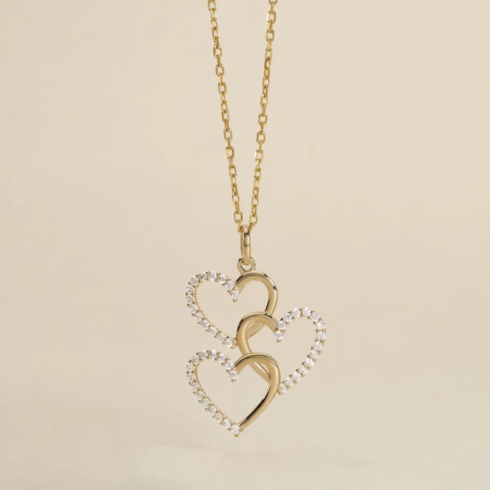 Pendentif Lovely Or Jaune Oxyde De Zirconium