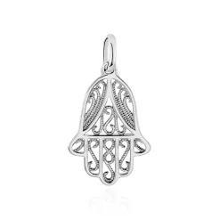 Pendentif Luce-marie Argent Blanc