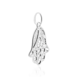 Pendentif Luce-marie Argent Blanc