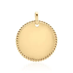 Pendentif Lulu Plaque Or Doré