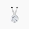 Pendentif Mabila Or Blanc Oxyde De Zirconium
