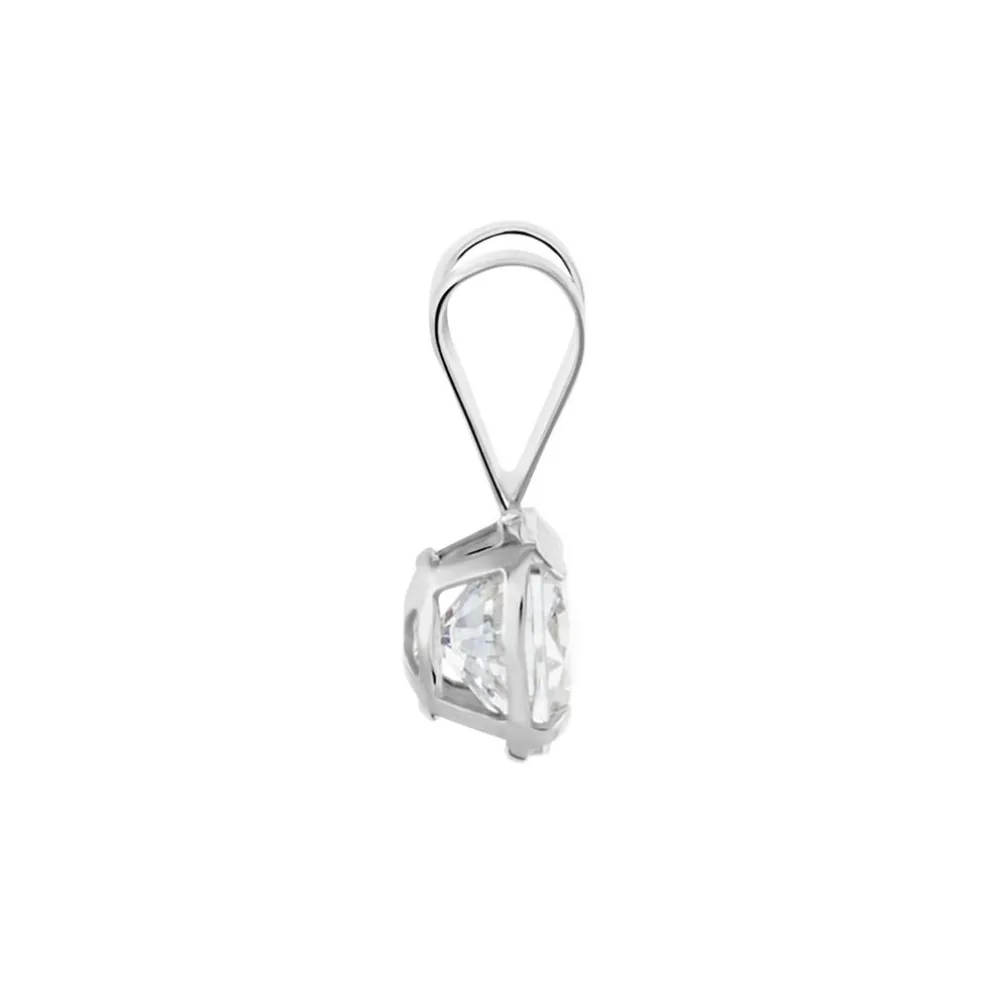Pendentif Mabila Or Blanc Oxyde De Zirconium
