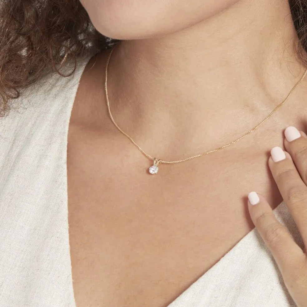 Pendentif Mabila Or Jaune Oxyde De Zirconium