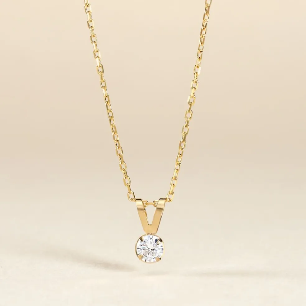 Pendentif Mabila Or Jaune Oxyde De Zirconium