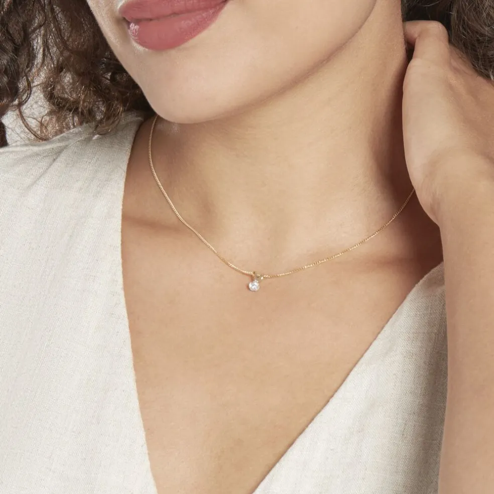 Pendentif Mabila Or Jaune Oxyde De Zirconium