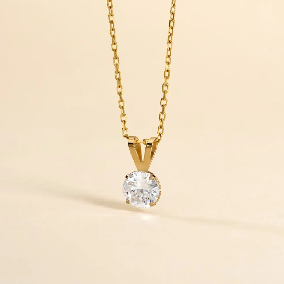 Pendentif Mabila Or Jaune Oxyde De Zirconium