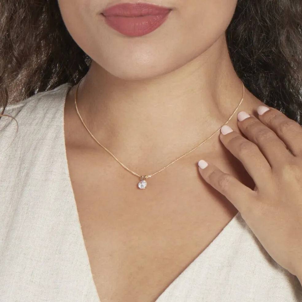 Pendentif Mabila Or Jaune Oxyde De Zirconium