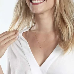 Pendentif Mahya Or Jaune Rubis