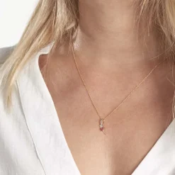 Pendentif Mahya Or Jaune Rubis