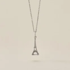 Pendentif Marceau Argent Blanc