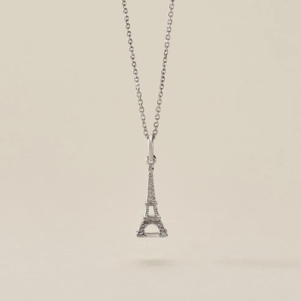 Pendentif Marceau Argent Blanc