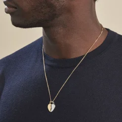 Pendentif Marie-stephanie Plaqué Or Bicolore