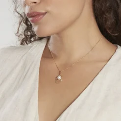 Pendentif Martyna Or Jaune Perle De Culture