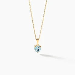 Pendentif Miyah Or Jaune Topaze