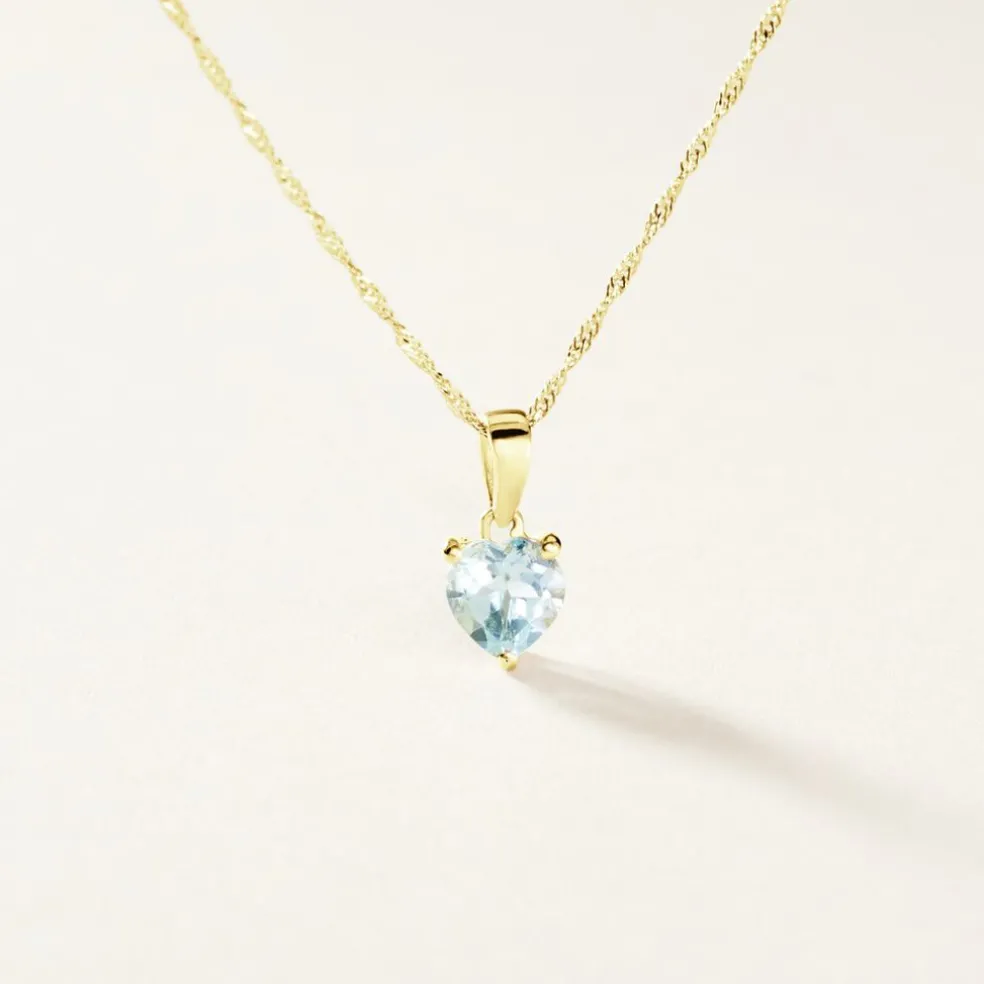 Pendentif Miyah Or Jaune Topaze